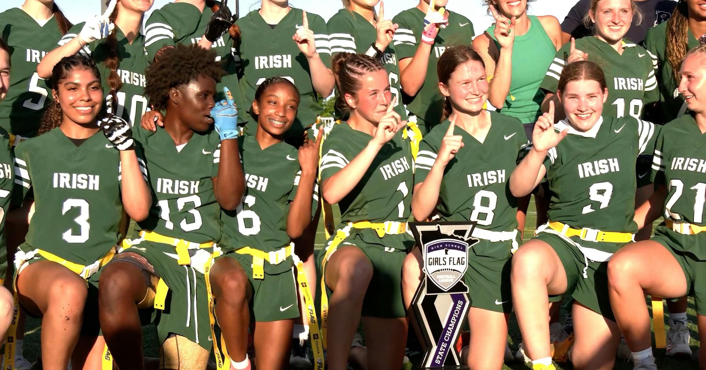 Rosemount girls flag football wins state championship