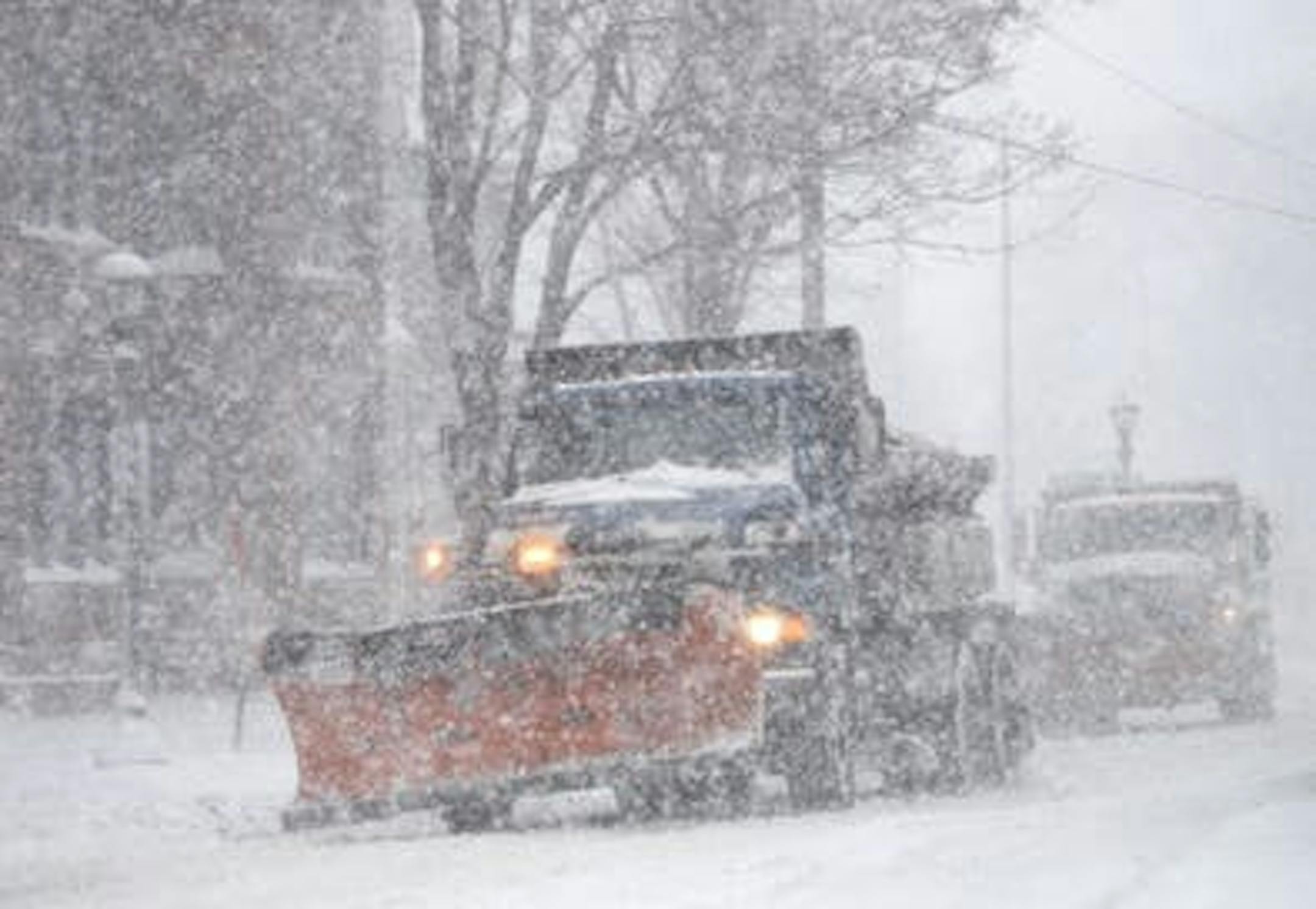 Union snowplow drivers went on strike in northeastern Minnesota where a winter weather advisory was posted as snow moved into the region.