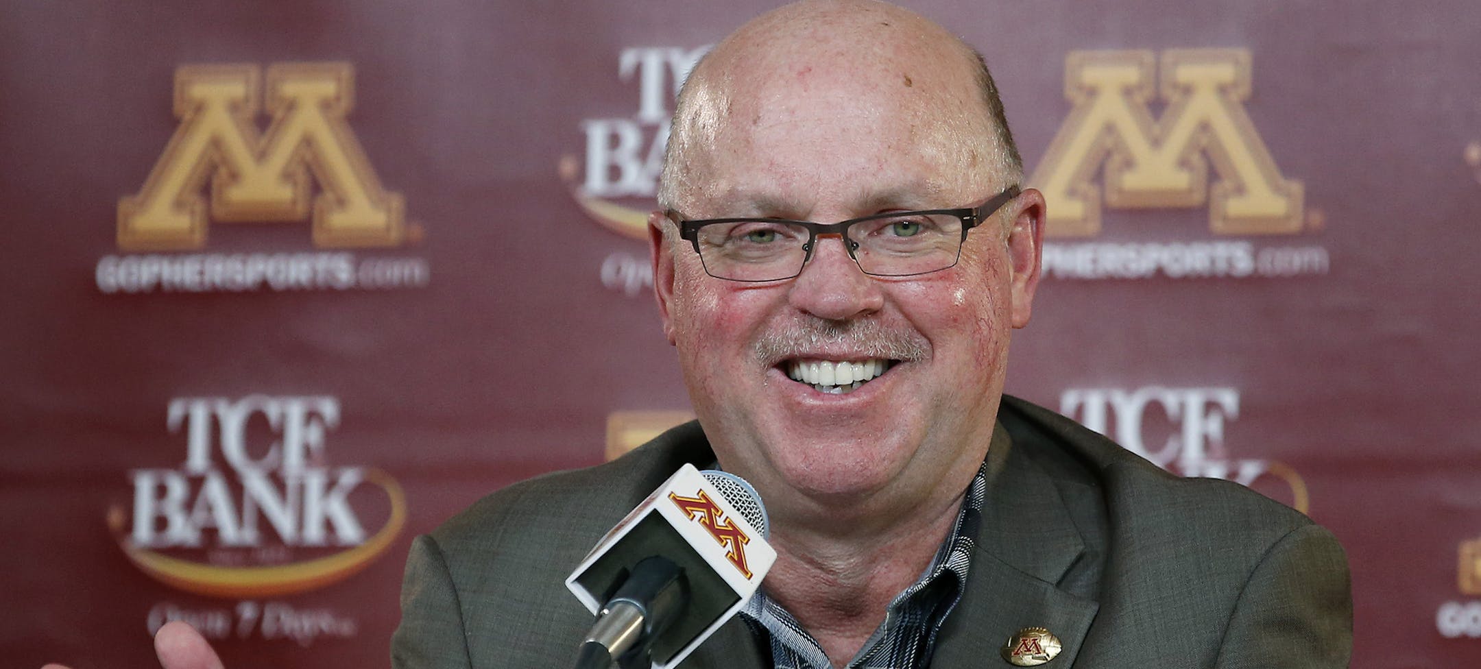 University of Minnesota Gophers head football coach Jerry Kill spoke with the media on National Signing Day at TCF Bank Stadium on Wednesday. ] CARLOS GONZALEZ cgonzalez@startribune.com, February 4, 2015, Minneapolis, Minn., TCF Bank Stadium, University of Minnesota Gophers Football, Jerry Kill, National Signing Day.