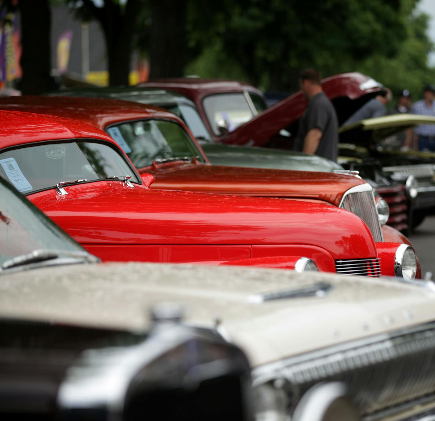 The Minnesota Street Rod Association hosted their 41st annual Back to the 50s car show at the Minnesota State Fairgrounds this weekend. ] MONICA HERNDON monica.herndon@startribune.com Falcon Heights, MN 06/22/2014