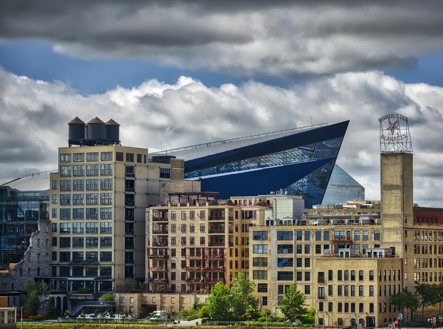 U.S. Bank Stadium - Exterior and construction images. ] US Bank Stadium - Vikings brian.peterson@startribune.com Minneapolis, MN - 06/30/2016