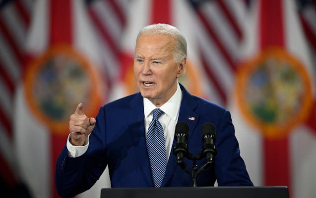 President Joe Biden speaks to supporters during a reproductive freedom campaign event at Hillsborough Community College, Tuesday, April 23, 2024, in T