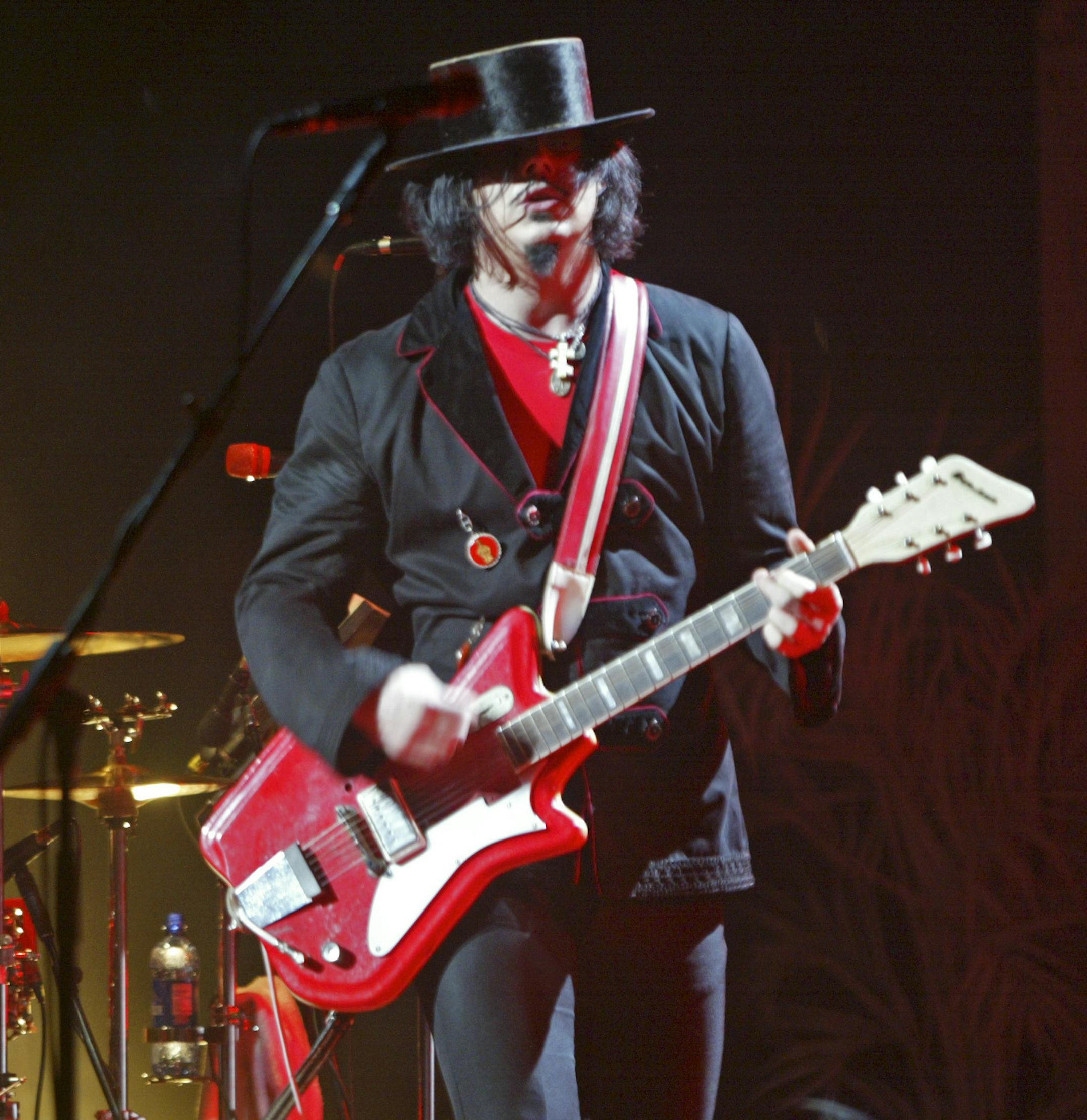 Bruce Bisping/Star Tribune. Minneapolis, MN., Friday, 8/26/2005. The White Stripes, the rock duo of Meg and Jack White rocked the first of two sold out concerts at the Orpheum.