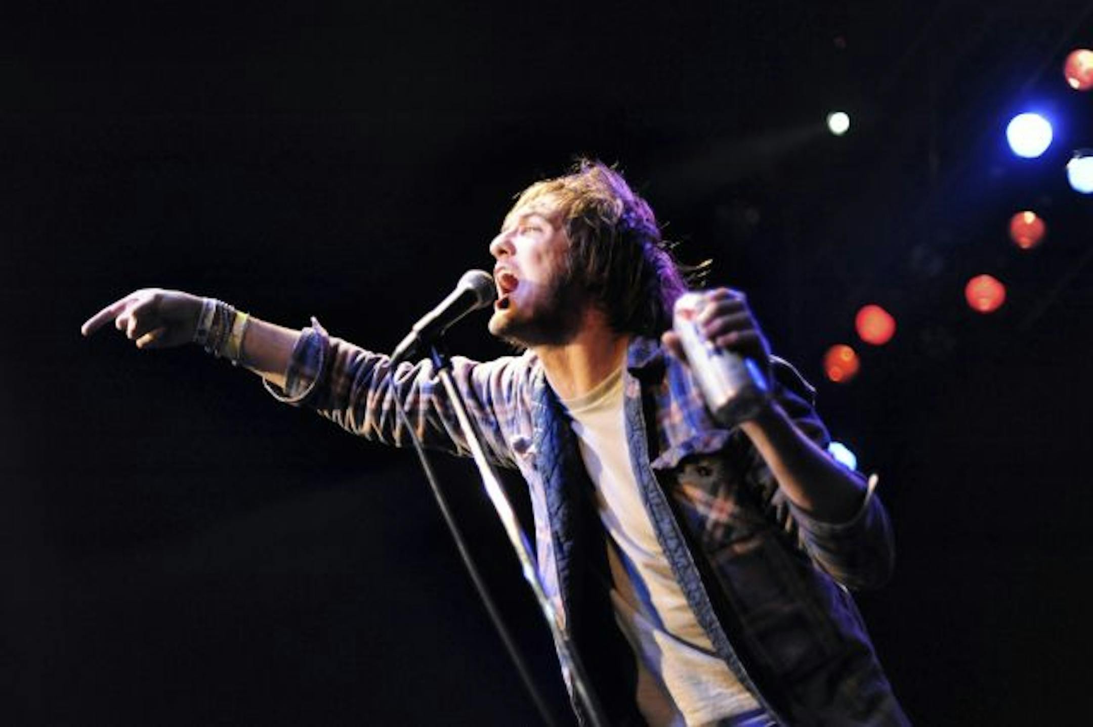 Erik Hendrickson sings at the Replacements Tribute on Saturday night at First Ave.