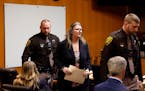 Jennifer Crumbley, 43, the mother of accused Oxford High School gunman Ethan Crumbley, exited the courtroom of Oakland County Court in Pontiac, Michig