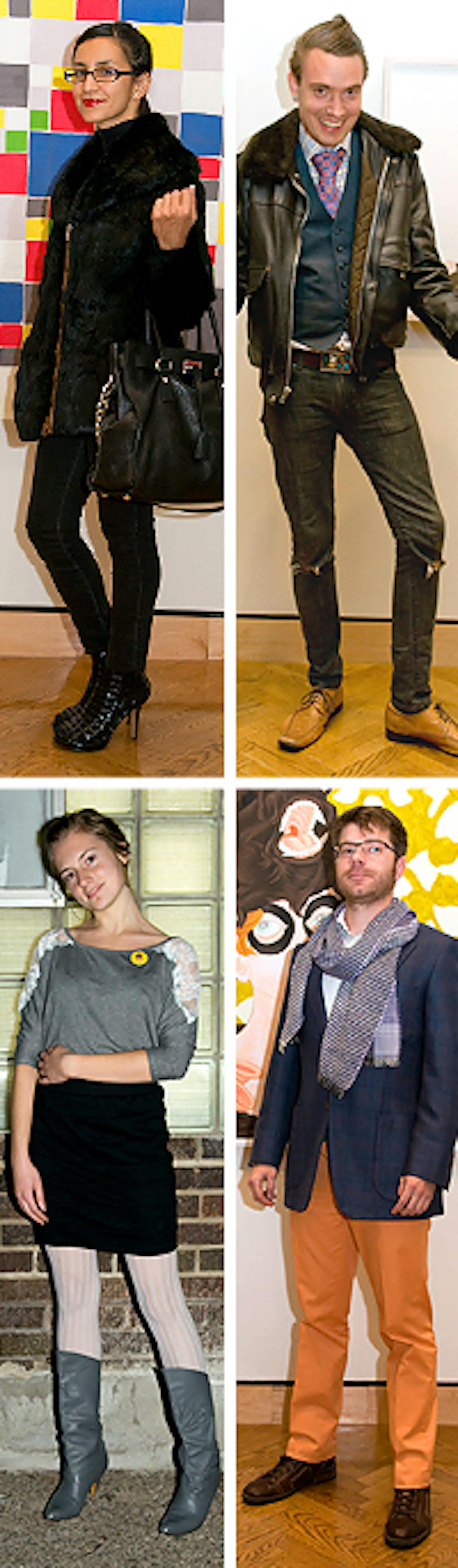 Clockwise from top - Veronica Gomez Whitney, Jeffrey Alme, Avery Harrington, Anna Buck