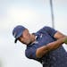 Tony Finau tees off on the fourth hole during the first round of the 3M Open golf tournament in Blaine, Minn., Thursday, July 23, 2020. (AP Photo/Andy