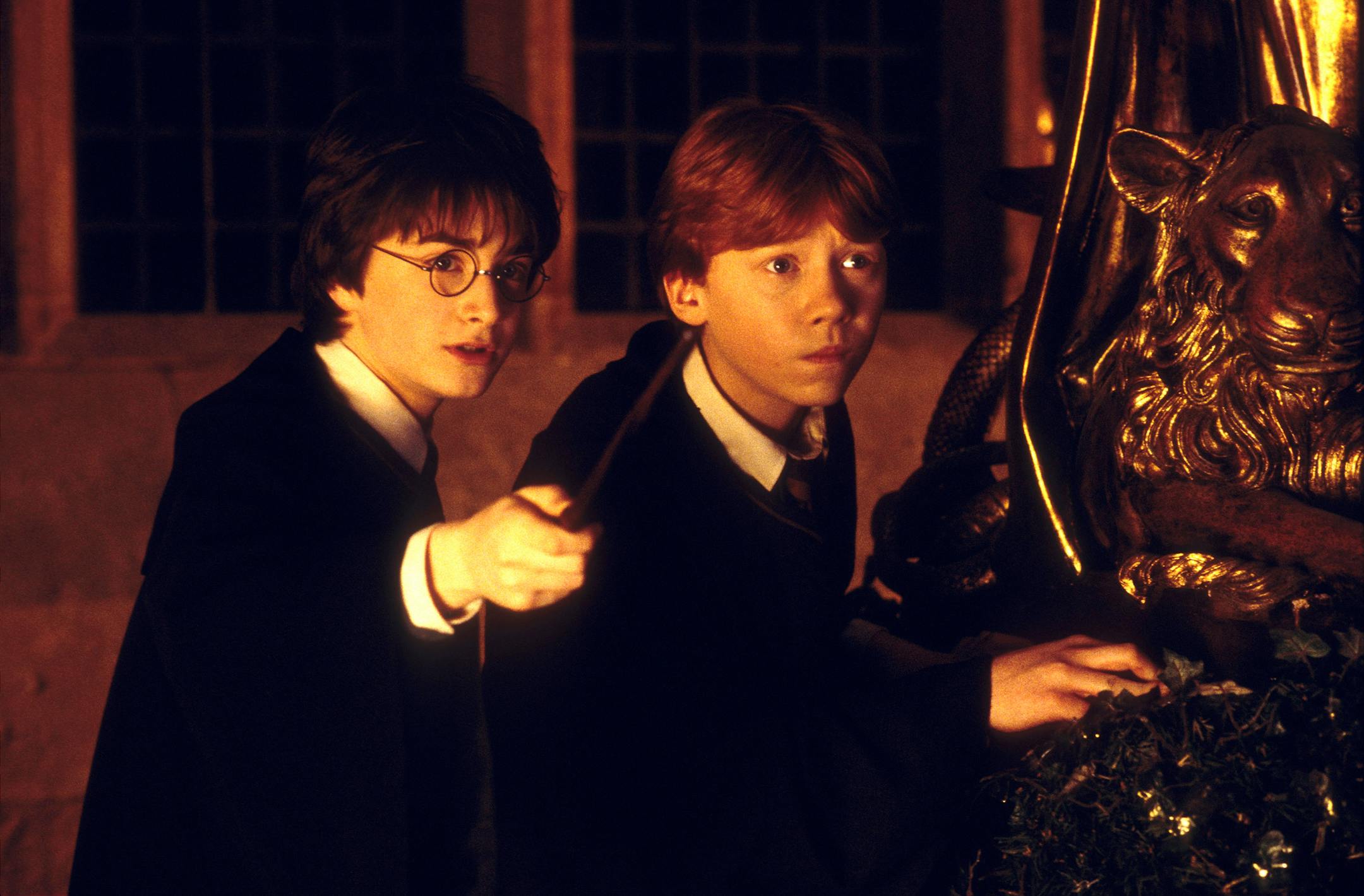 Daniel Radcliffe and Rupert Grint in "Harry Potter and the Chamber of Secrets."