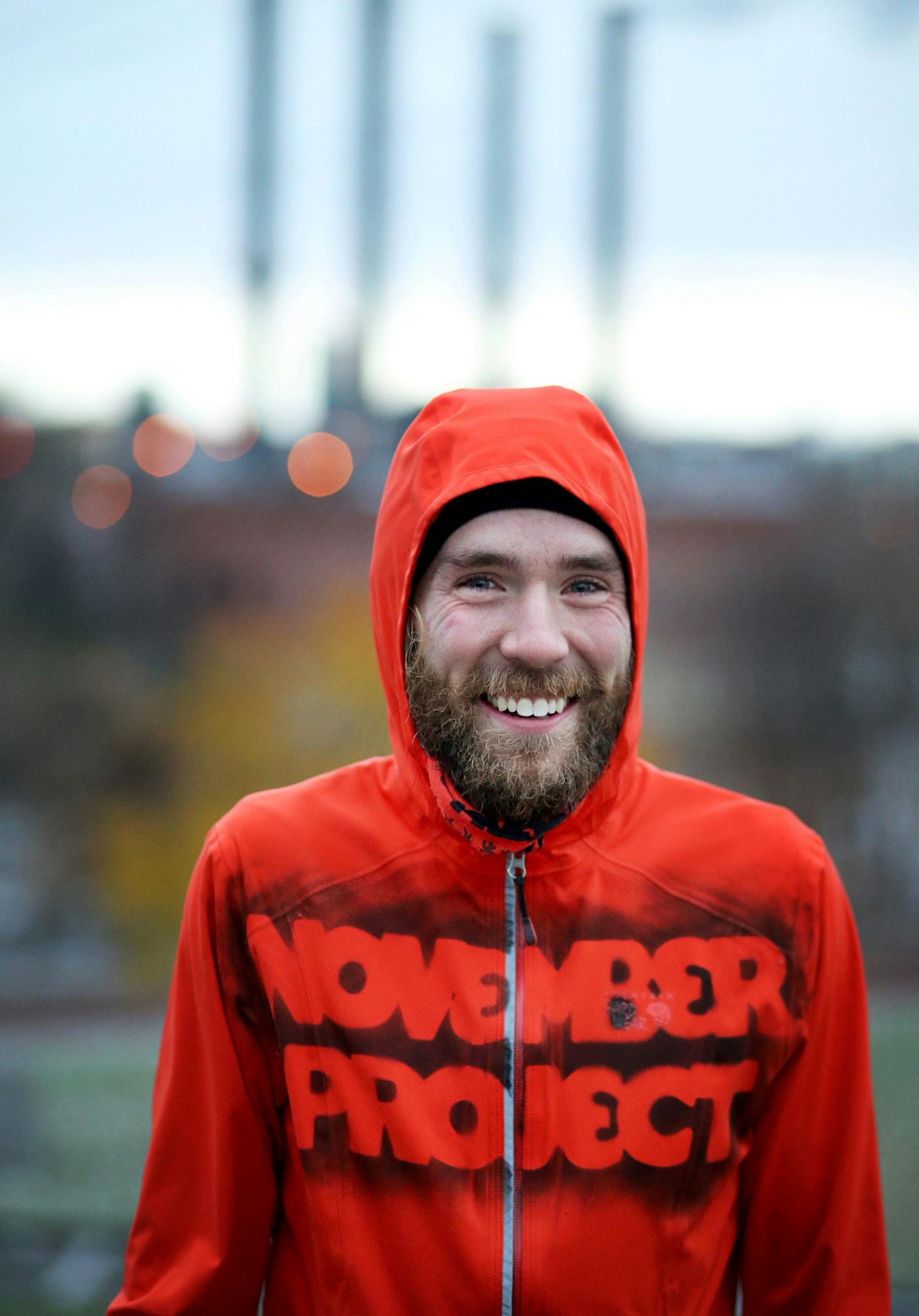 November Project participant Jeremy Reichenberger, 27, after the workout Wednesday, Nov. 7, 2018, at Gold Medal Park in Minneapolis, MN.] DAVID JOLES � david.joles@startribune.com Who shows up to the November Project, a weekly outdoors workout with odd exercises but a tribal , devoted popularity in Minneapolis. The project just celebrated its seventh year in MInneapolis.**eremy Reichenberger,cq