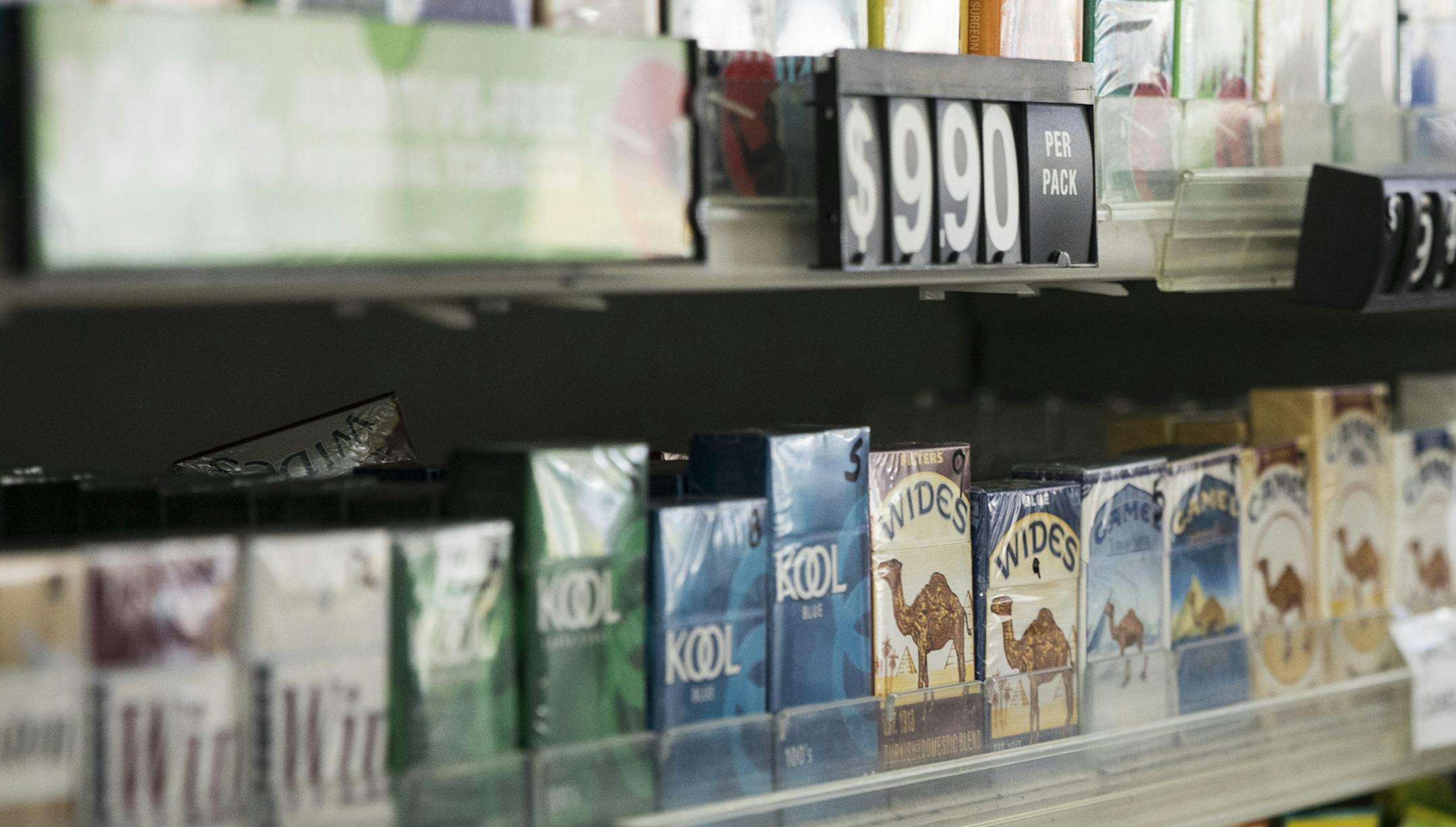 Michelle Kennedy worked on schedules next to a wall of cigarettes at Vernon BP gas station in Edina, Minn., on Tuesday, May 2, 2017. ] RENEE JONES SCHNEIDER • renee.jones@startribune.com ORG XMIT: MIN1705021535180313