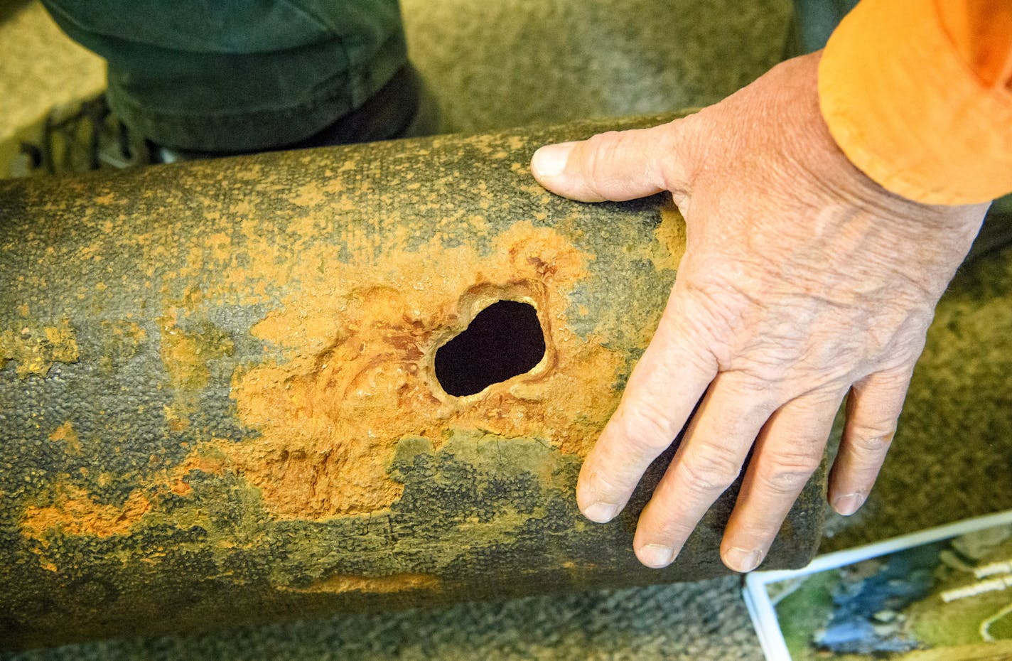 Daniel Berg, utility operations supervisor held examples of underground fresh water pipes damaged by electrolysis in Duluth. ] GLEN STUBBE &#x2022; glen.stubbe@startribune.com Tuesday, October 17, 2017 Some years, the city of Duluth has to spring into action to repair some 300 leaks or breaks in its water pipes. After years of deferred maintenance, the Public Utilities Commission urecently increased water rates. Cities all over Minnesota are having to face the music on their aging infrastructure