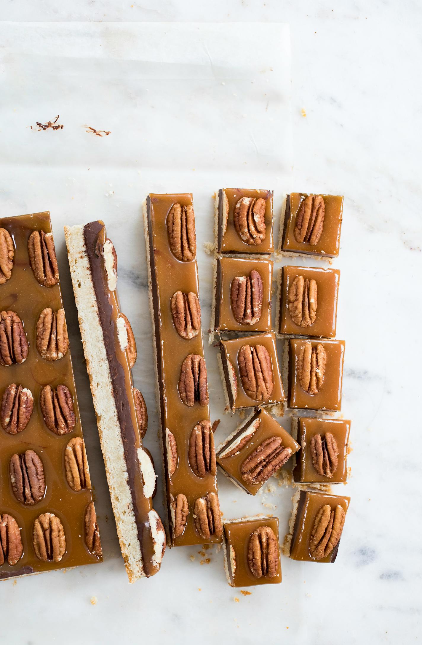 Turtle bars from Sarah Keiffer's "Baking for the Holidays." (Chronicle Books, 2021).