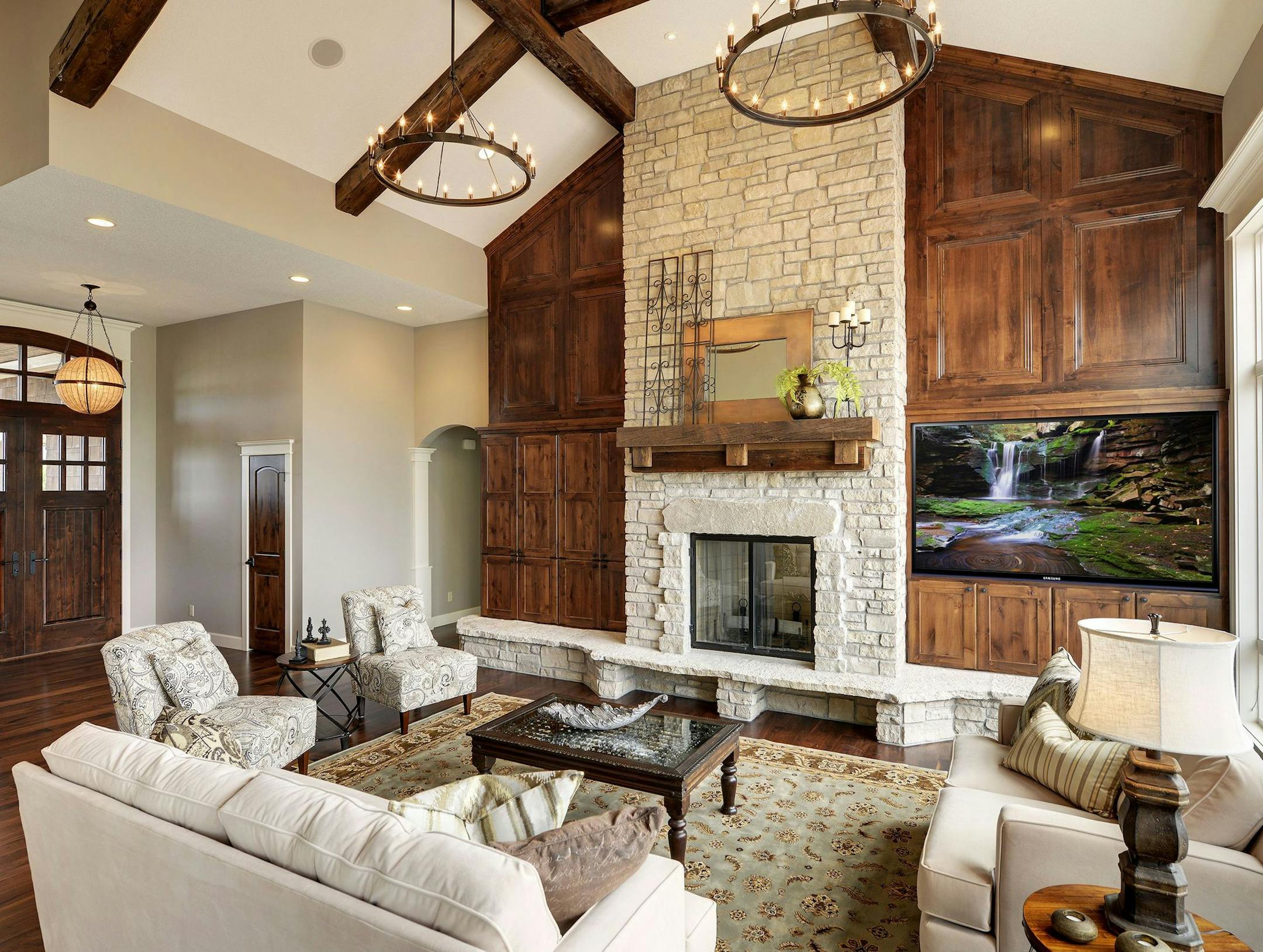 Great room in Divine Custom Homes #5 on Luxury Home Tour. Credit Spacecrafting