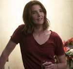 This image released by ABC shows Cobie Smulders in a scene from "Stumptown," premiering Sept. 25 on ABC. (David Bukach/ABC via AP)