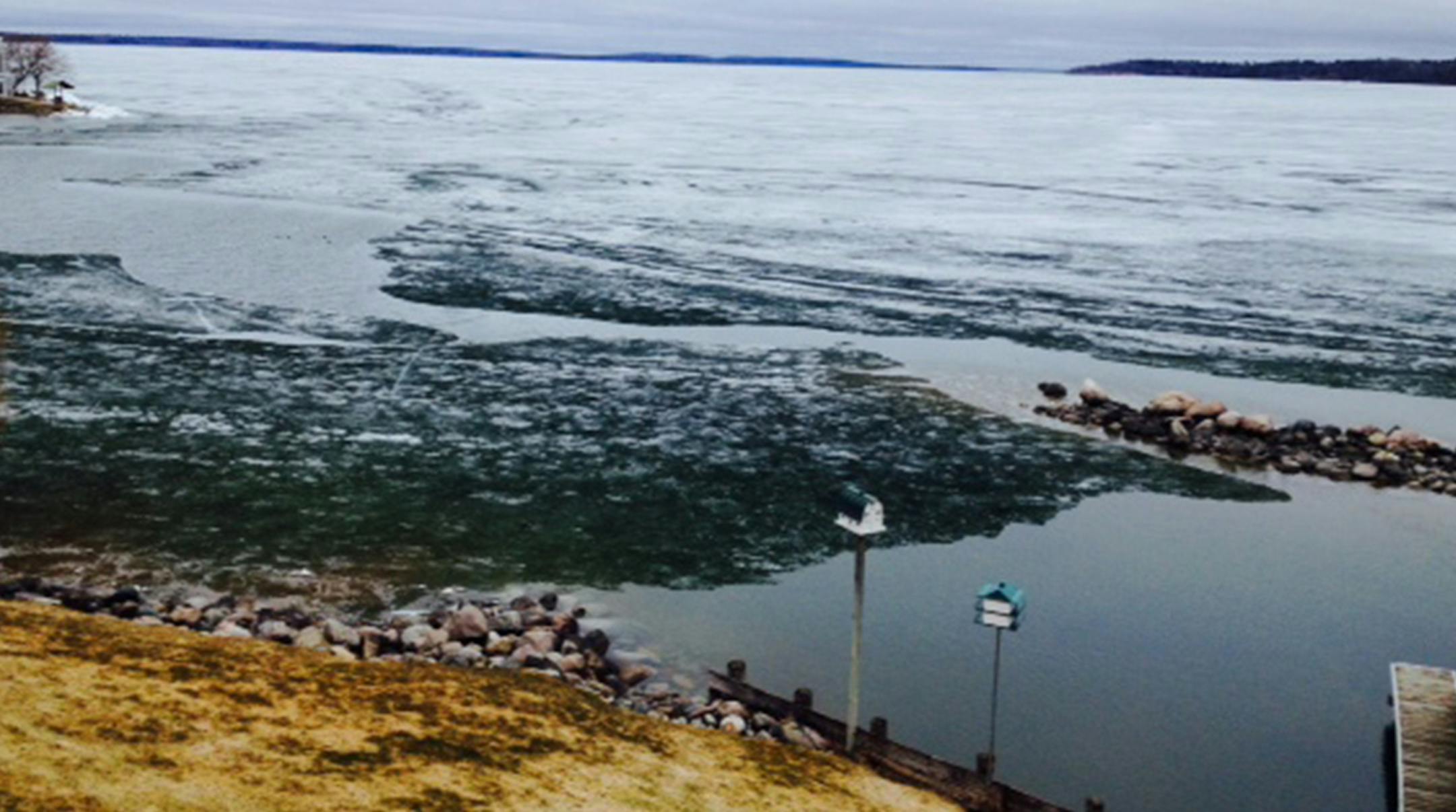 Walker Bay of Leech Lake on April 30. Photo by Larry Anderson