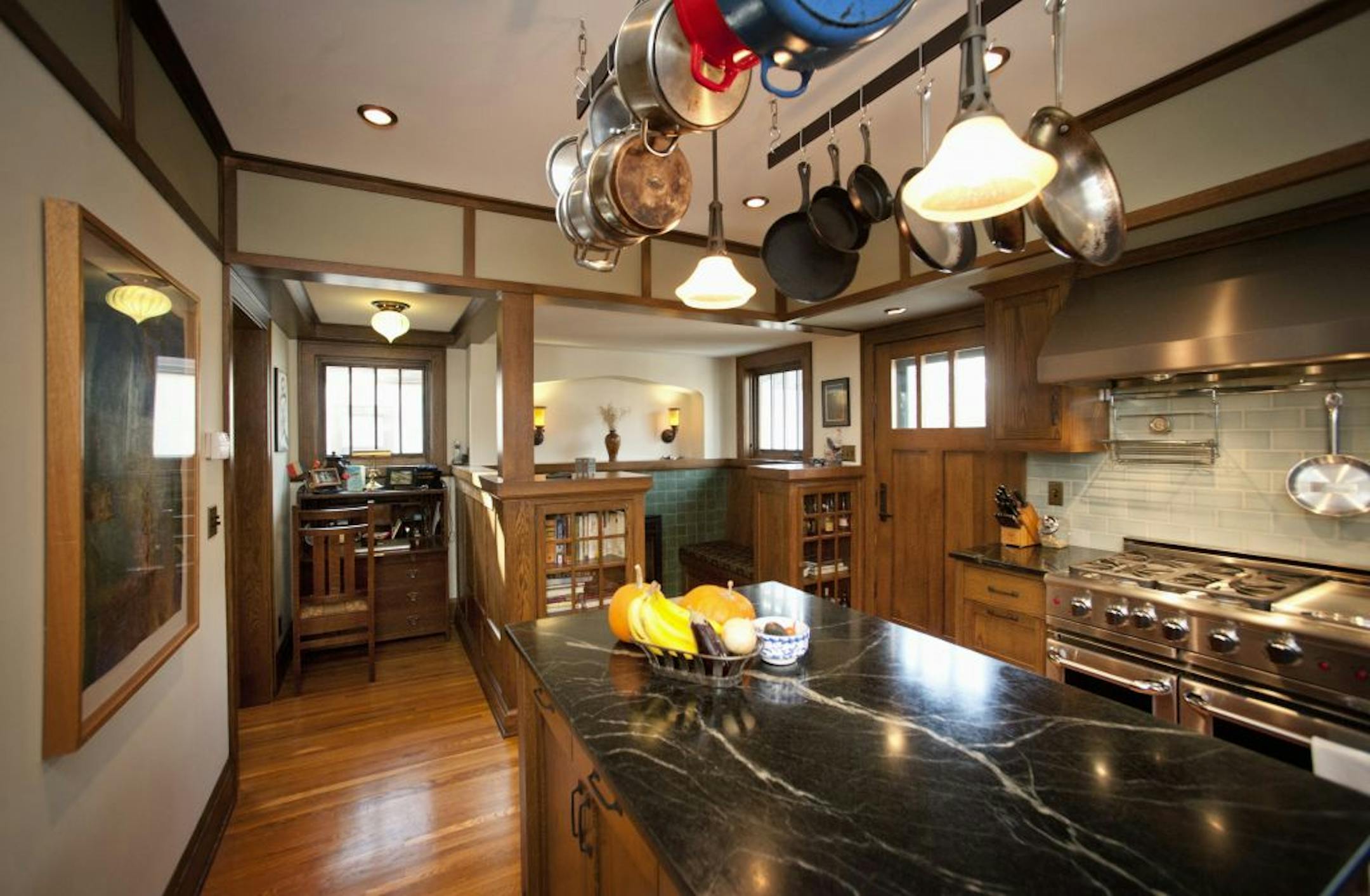 The remodeled Arts and Crafts design home of Andre and Carol Bergeron in Minneapolis.