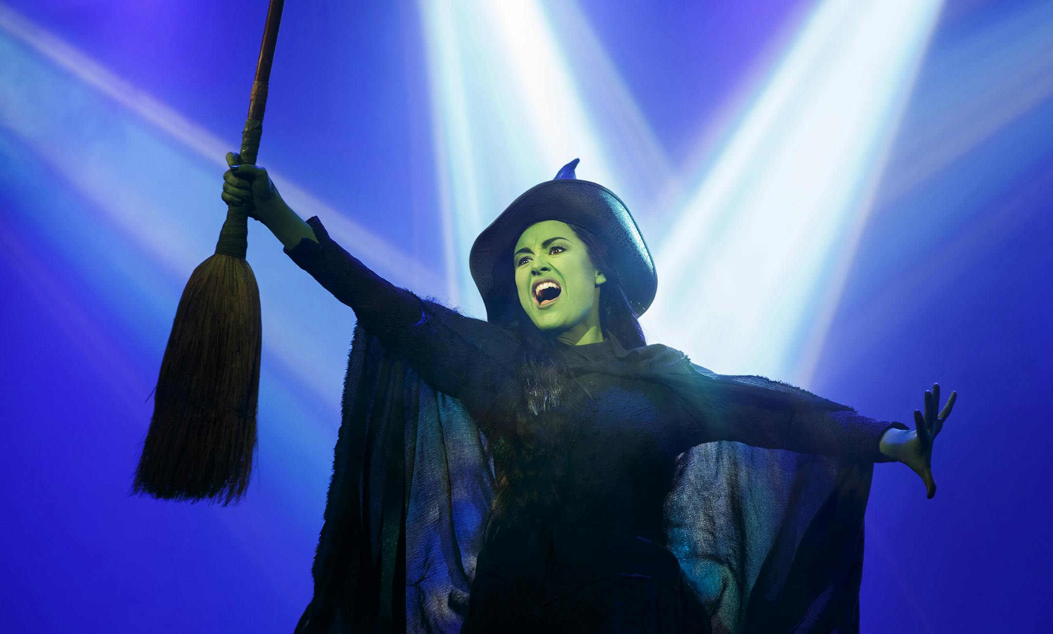 Alison Luff as Elphaba in "Wicked." credit: Joan Marcus