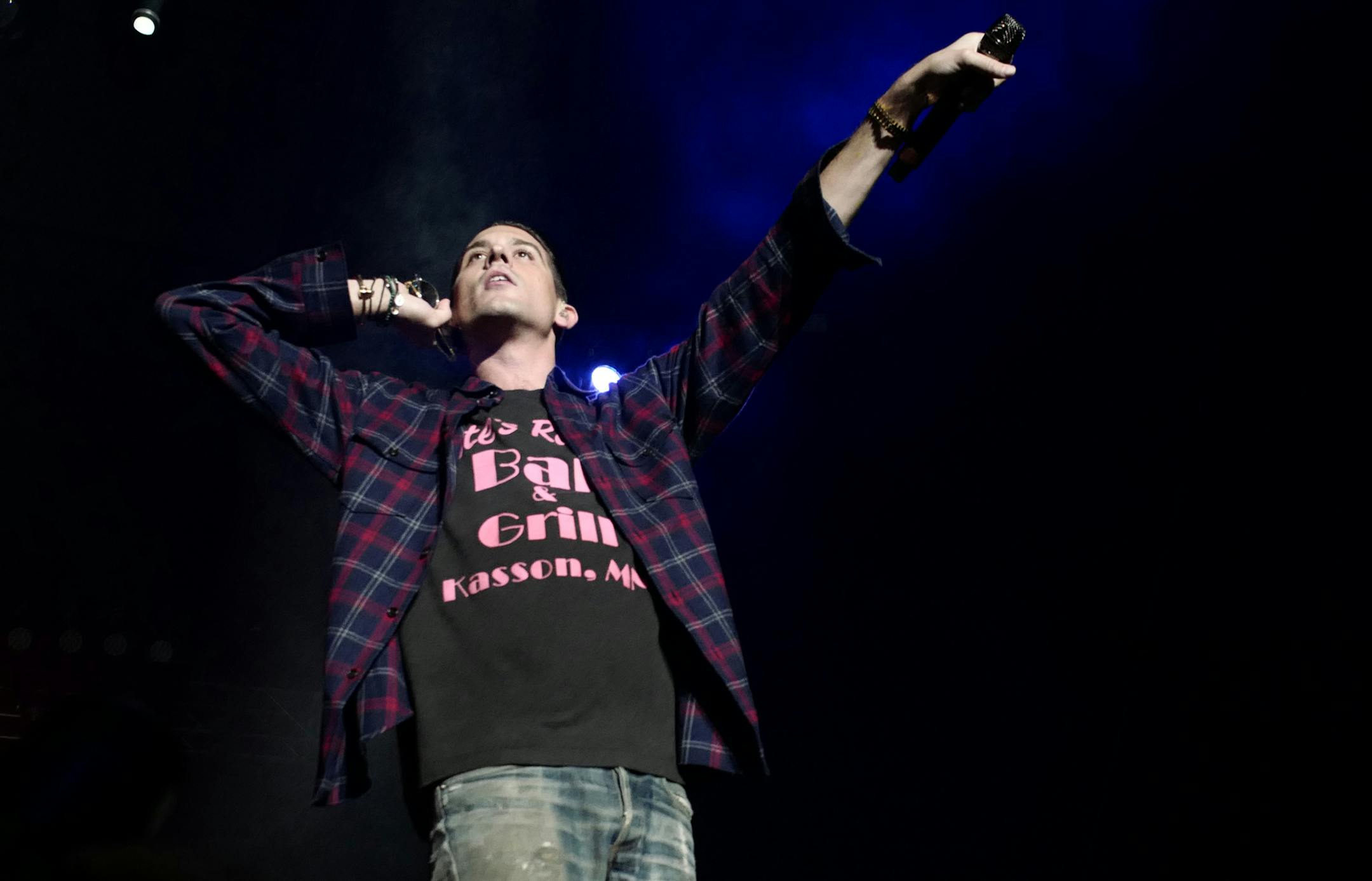 G-Eazy and fans reveled in each other's company at a concert at the Historic Grandstand at the State Fair in Falcon Heights. ]Richard Tsong-taatarii@startribune.com