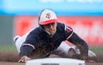 Minnesota Twins left fielder Trevor Larnach slid safely into third in the first inning on a Ryan Jeffers single. The Minnesota Twins faced the Chicago