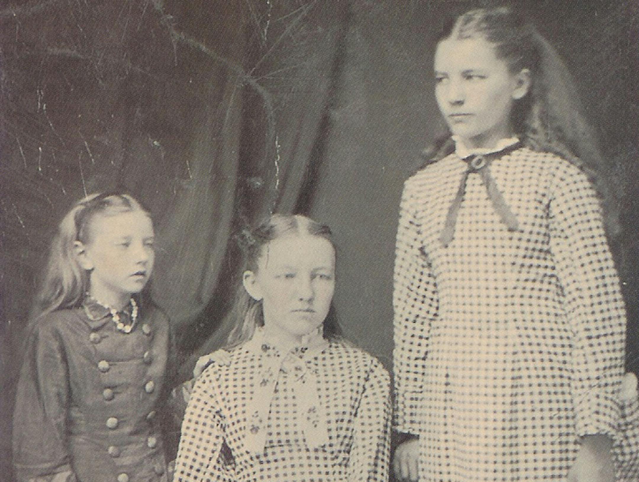 Carrie, Mary and Laura Ingalls, circa 1879-1881.