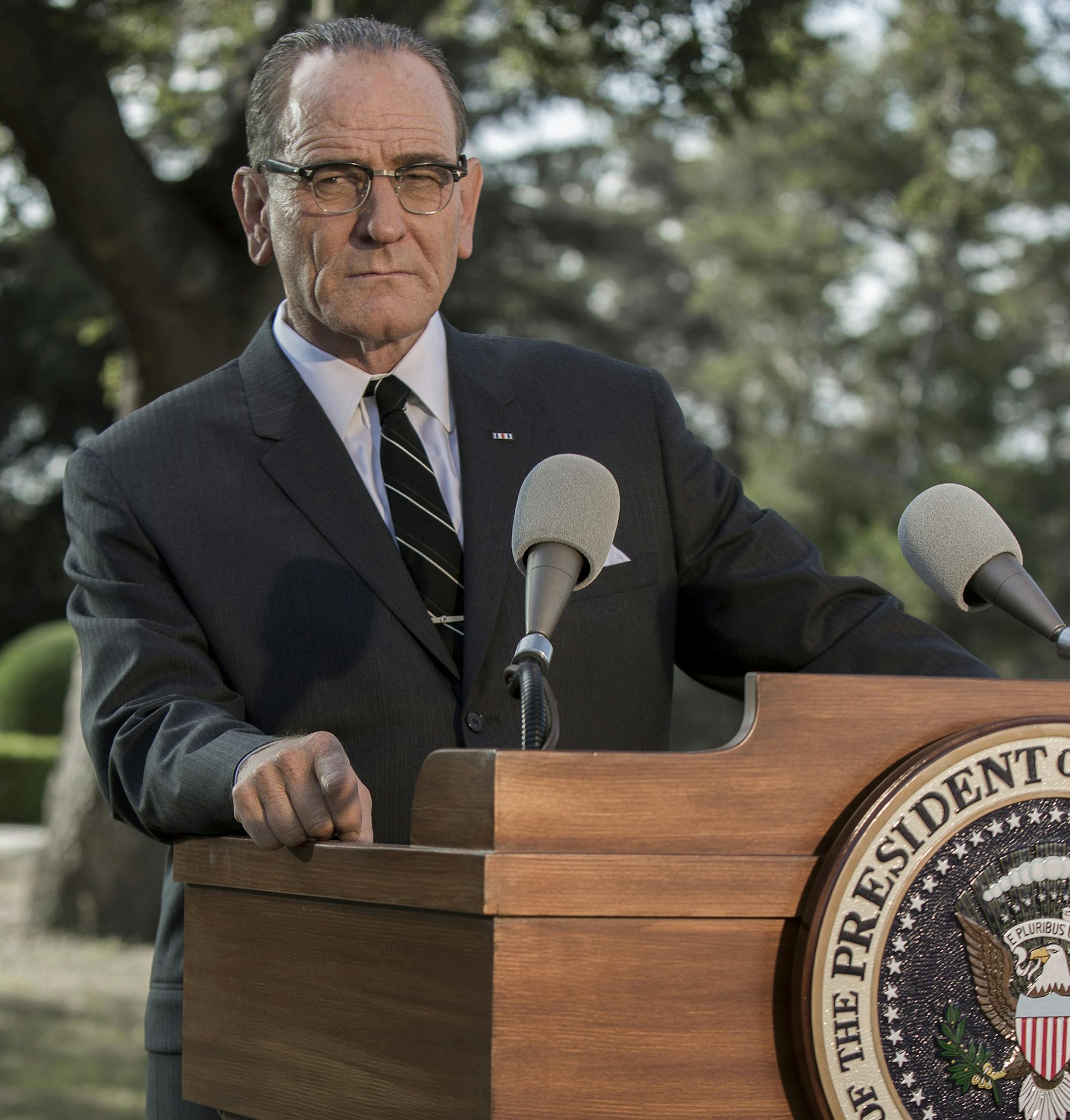 Bryan Cranston as Lyndon B. Johnson in HBO's original film "All The Way." photo: Hilary Bronwyn Gayle, HBO