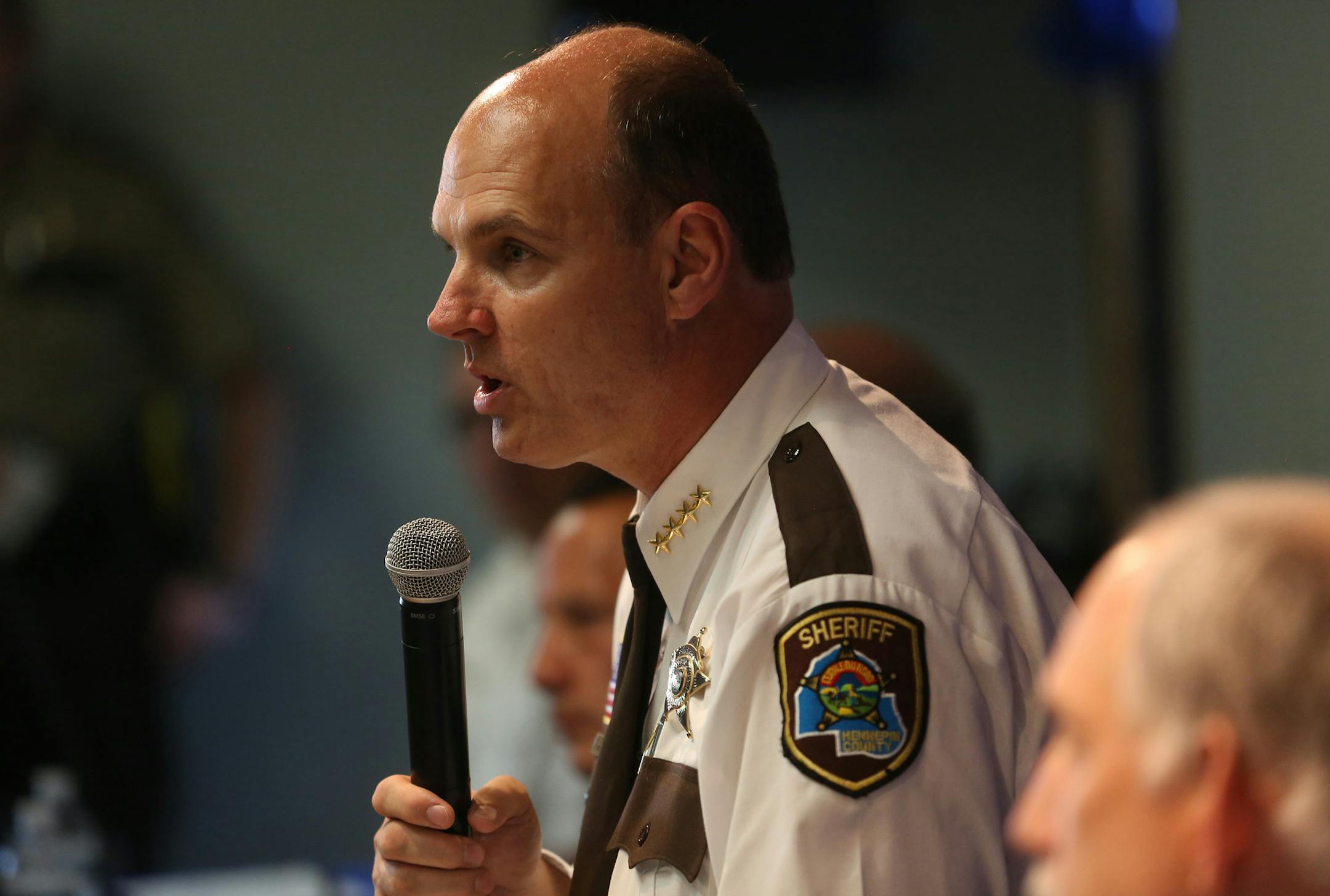 Hennepin County Sheriff Rich Stanek, shown in May, has received some pushback over his plan to have every defendant who couldn't make bail wear handcuffs while at pretrial courtroom hearings, provided the judge signs off.