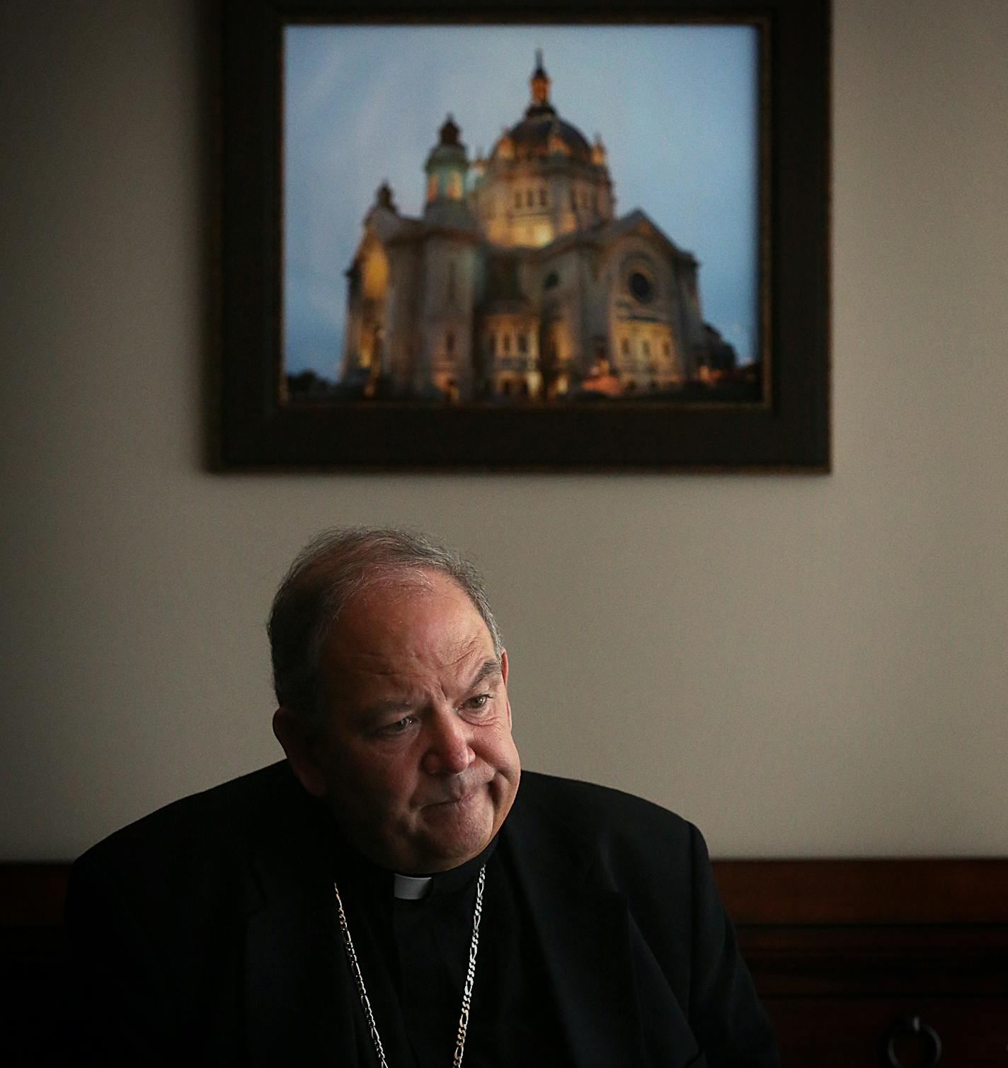 Archbishop Bernard Hebda began his first week on the job in the Twin Cities this week. ] JIM GEHRZ &#xef; james.gehrz@startribune.com / St. Paul, MN / July 10, 2015 / 9:45 AM &#xf1; BACKGROUND INFORMATION: Archbishop Bernard Hebda began his first week on the job in the Twin Cities this week, including meeting the media. We have a 10-minute slot in the morning. Will build a short story around it and Hebda's arrival.