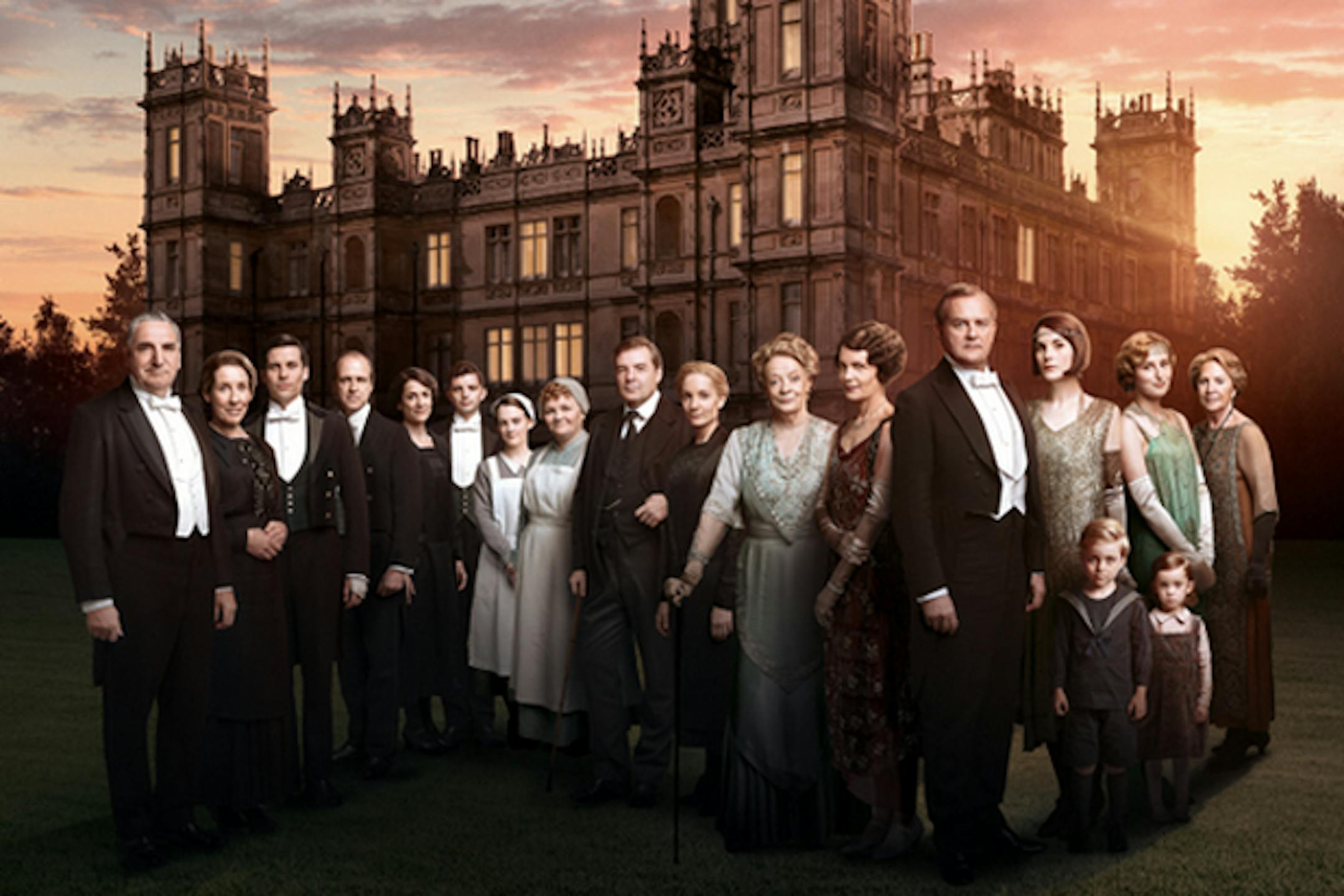 This photo was posted on the series' official Twitter account bearing the message, "Welcome to #Series6 of #Downton Abbey."