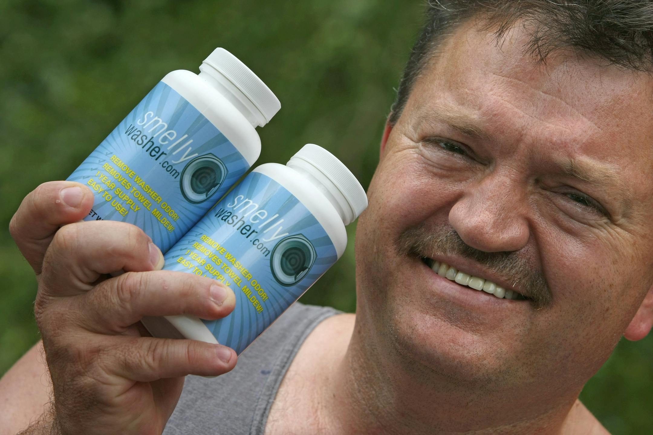 Paul Flynn, former repair technician and inventor of Smelly Washer crystals, sells the product online at Smellywasher.com.