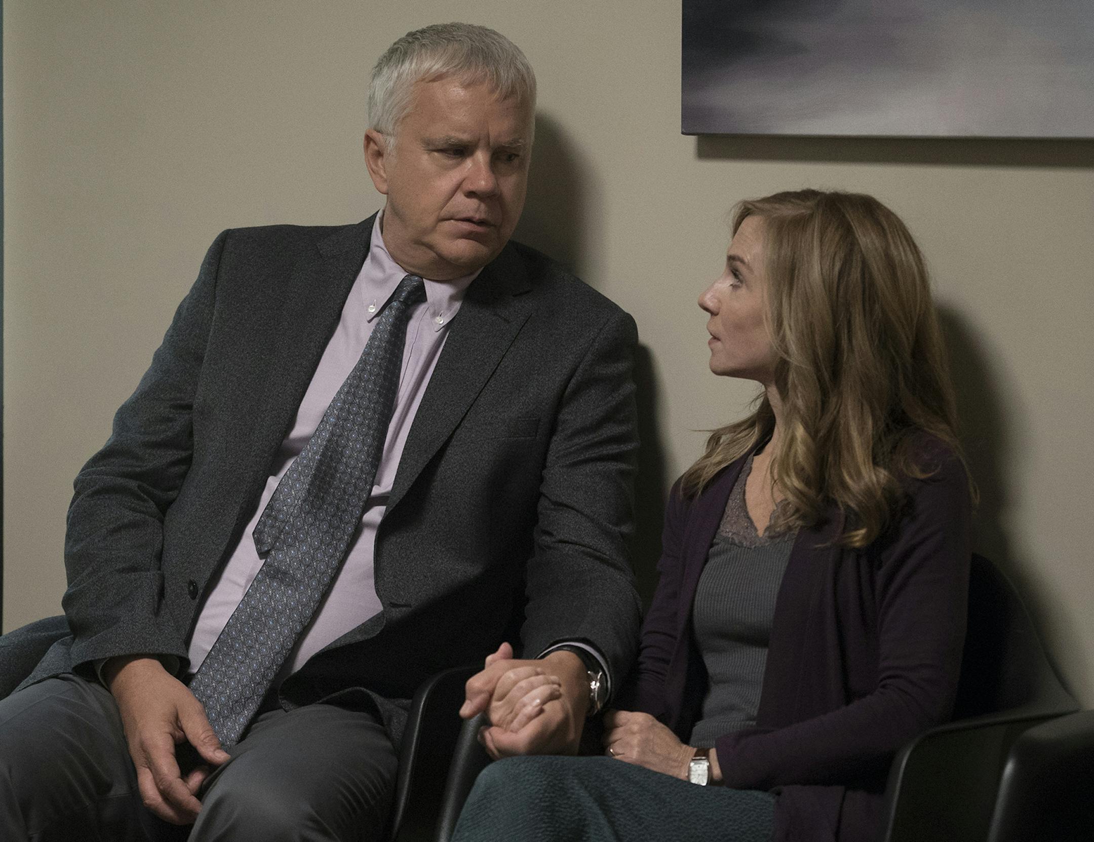 Tim Robbins and Holly Hunter in "Here and Now."
photo: Ali Paige Goldstein/HBO