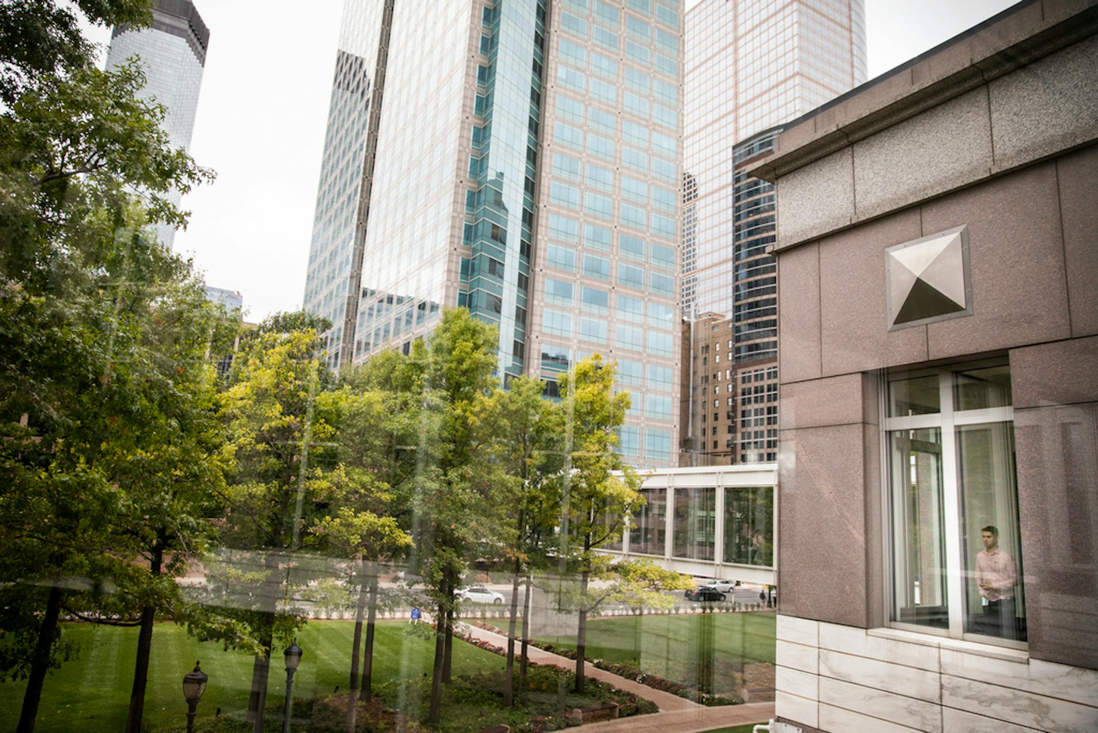 Visitors to the SPS Tower might be surprised to find a living wall instead of the fountain in the lobby.