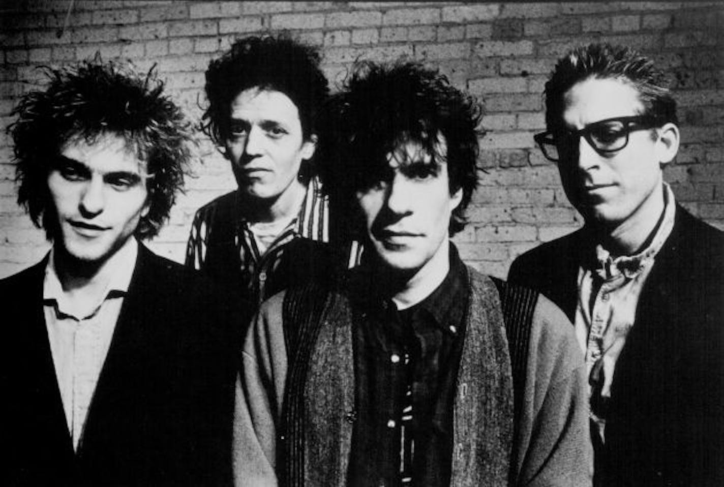 The lineup for the Replacements' 1990-1991 tour behind "All Shook Down," from left: Tommy Stinson, Slim Dunlap, Paul Westerberg and late drummer Steve Foley.