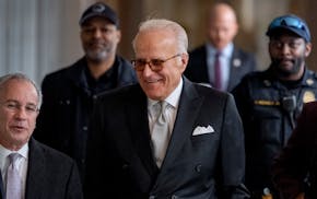 James Biden, brother of President Joe Biden, accompanied by Attorney Paul Fishman, left, arrives for a private interview with House Republicans at Tho