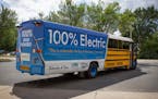 The state’s first electric school bus hit the road in late 2017. It still serves the Lakeville school district.
