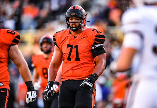 Former DeLaSalle standout Jalen Travis is a rock, a big one, on the Princeton offensive line.