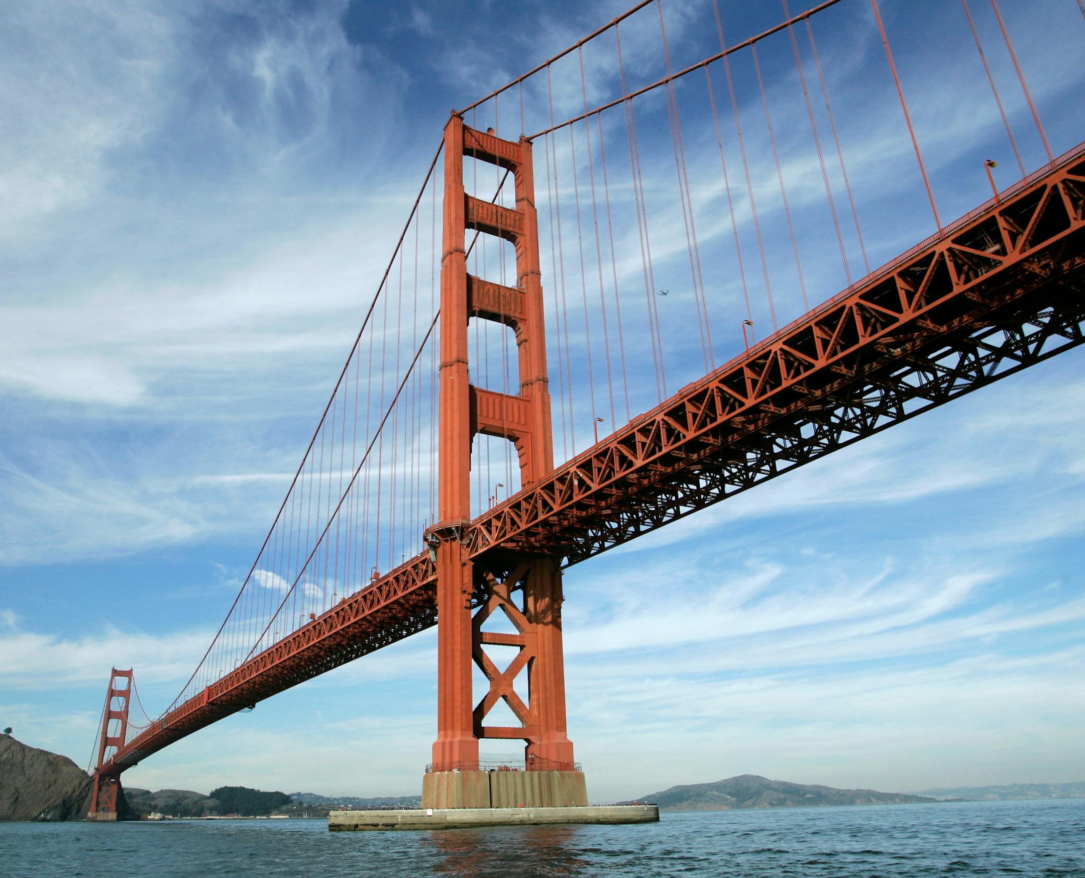 The Golden Gate Bridge in San Francisco.