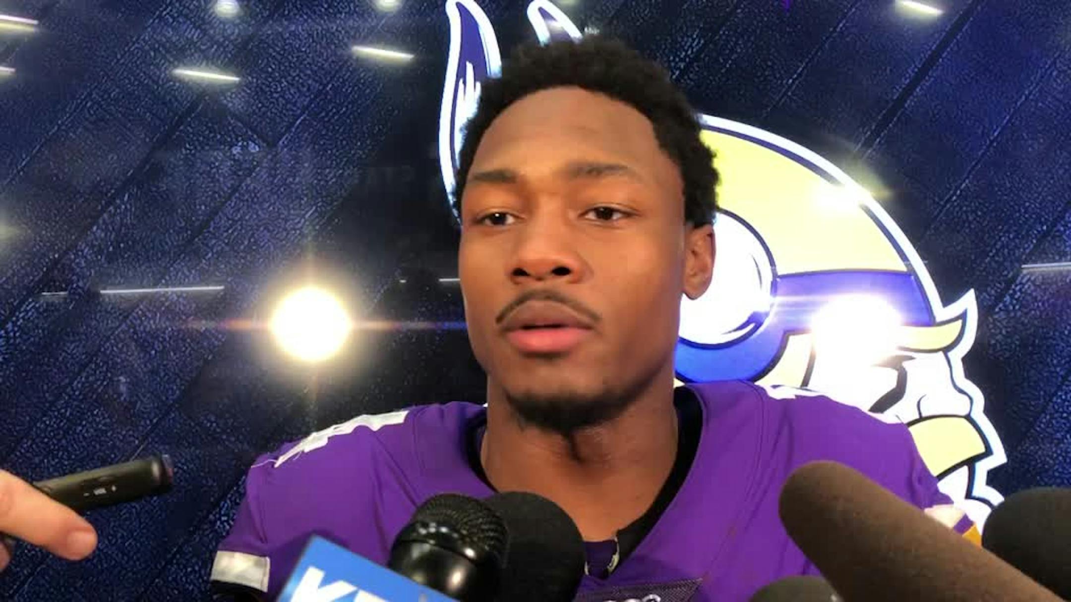 Stefon Diggs spoke to the media after Sunday's victory over the Denver Broncos.