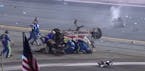 Watch the crash at the end of the Daytona race