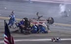 Watch the crash at the end of the Daytona race
