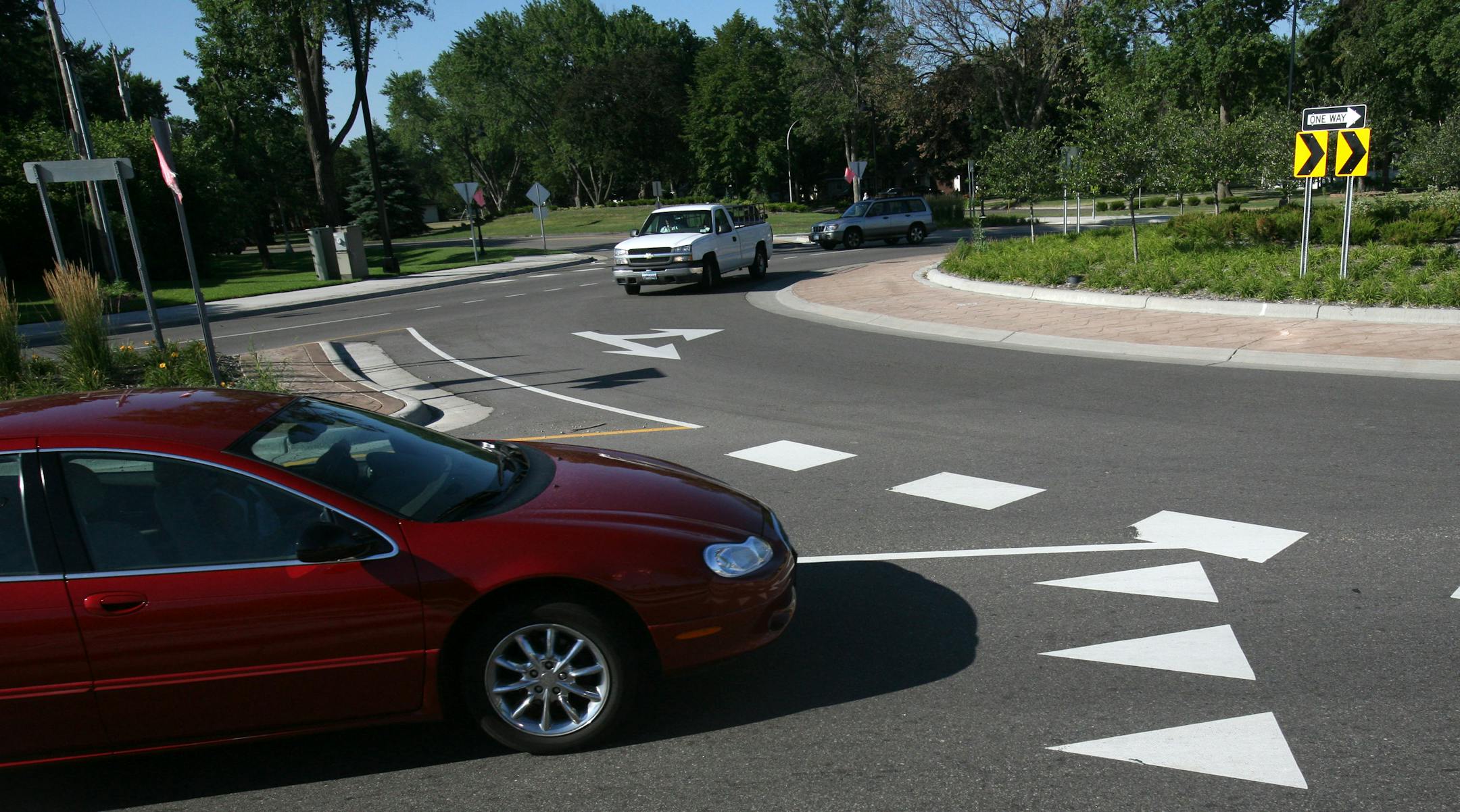 Since the roundabout on 66th Street near Hwy. 77 in Richfield opened in October, the revamped intersection has had six accidents, transportation engineer Tom Foley estimated. The problem? Foley thinks some drivers don't understand cars in the inside lane have the right of way.