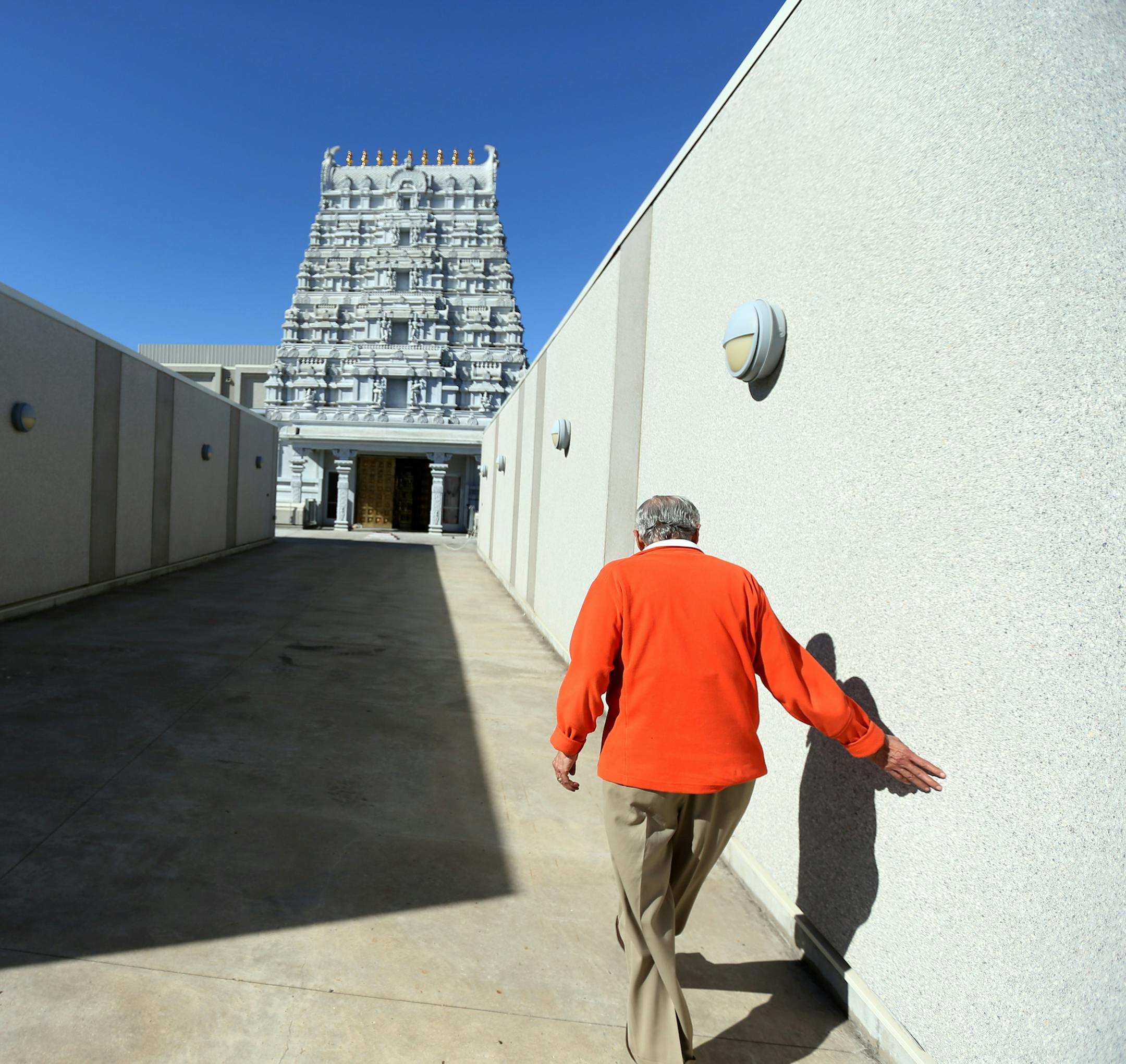 Dr. Shashikant M. Sane president , of the Hindu Community Center gave a tour of the Hindu Temple of Minnesota Wednesday October 14, 2015 in Maple Grove, MN. ] In 2006, two men vandalized the Hindu temple in Maple Grove, smashing statutes and causing $200,000 in damage. But the Hindu community sought forgiveness, showing up before then-Hennepin County Attorney Amy Klobuchar to ask her to be lenient in their sentences. Now, nearly 10 years later, the temple is celebrating the groundbreaking for a