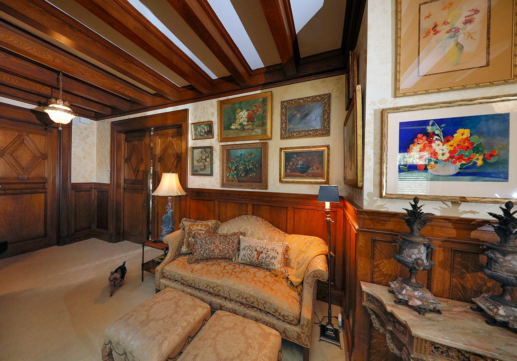 More seating in the grand front entry.