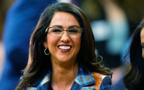 U.S. Rep. Lauren Boebert, R-Colo., before the first Republican primary debate for the 4th Congressional district seat being vacated by Ken Buck Thursd