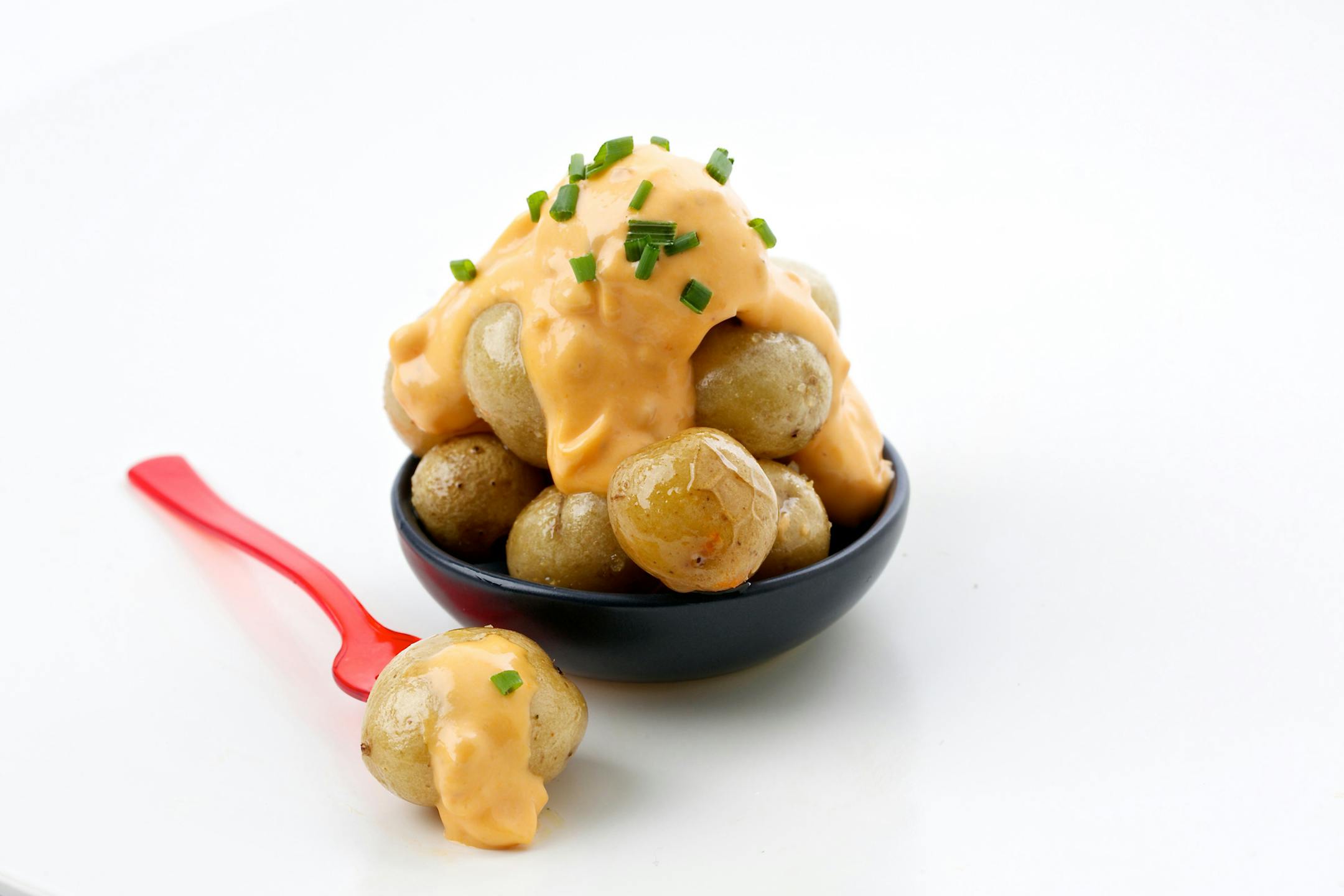 Saucy Roasted Potatoes. MUST CREDIT: Photo by Deb Lindsey for The Washington Post.