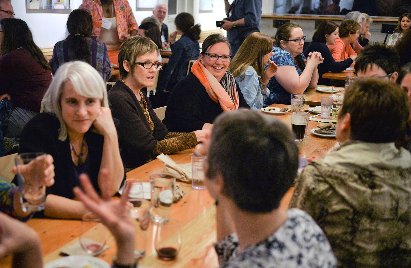 Following LUNAEST: Minneapolis Film Festival, the party continued at Birchwood Cafe in south Minneapolis. ] (SPECIAL TO THE STAR TRIBUNE/BRE McGEE) **