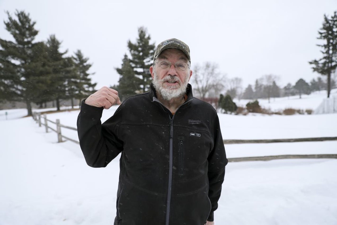 Gary Unger, a member of the local district council board, is among the East Side residents who want to see the former golf course developed. The polluted site is one of St. Paul's largest undeveloped tracts.