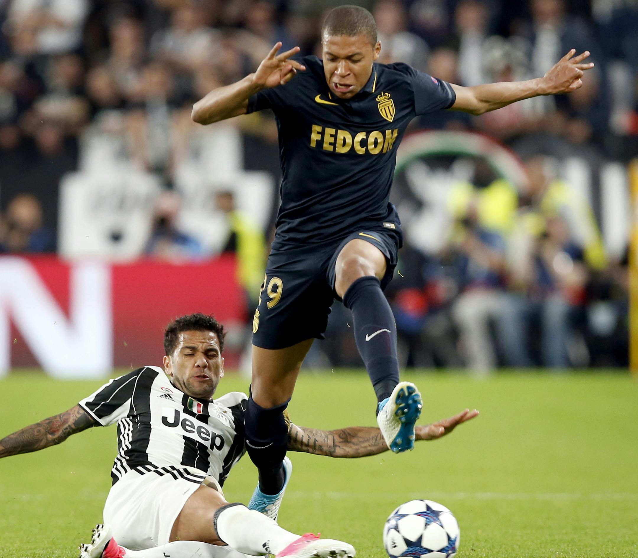 Monaco&#x2019;s Kylian Mbappe (standing) didn&#x2019;t quite run roughshod over opponents last season, but he did enough to become one of the players rumored to be making a big-money transfer.