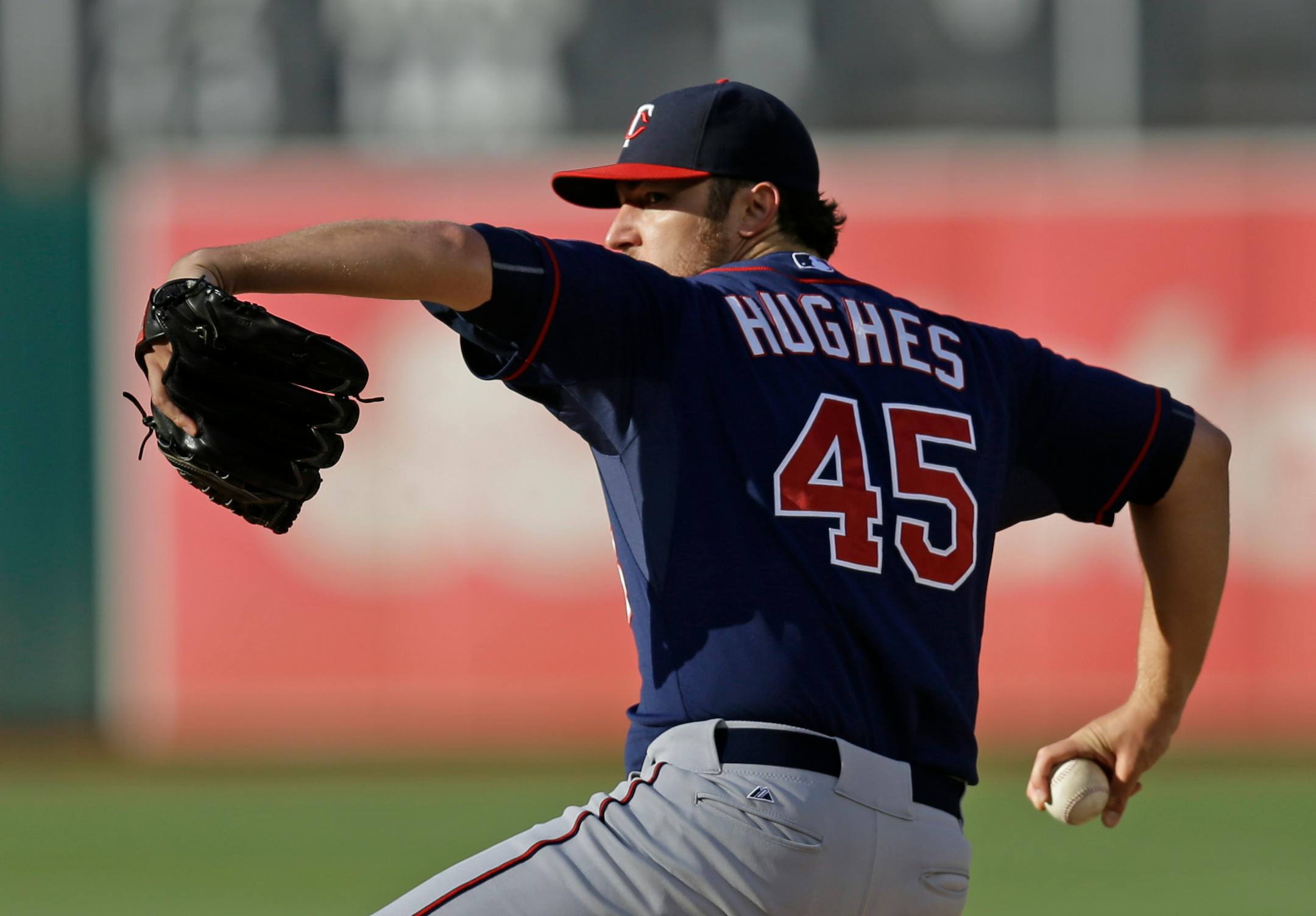 Twins pitcher Phil Hughes.