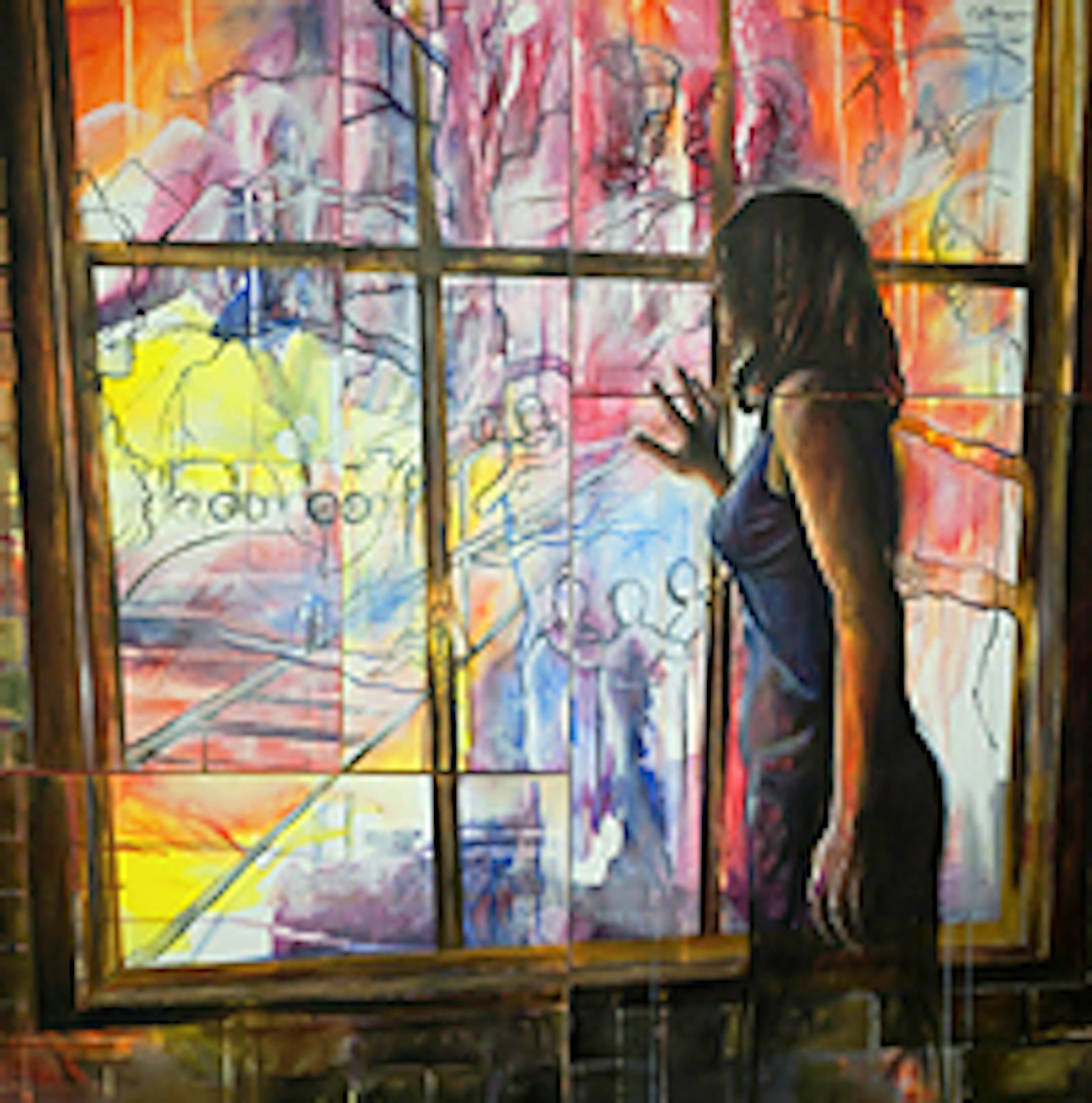 A detail from Kara Hendershot's "Daydreamer"