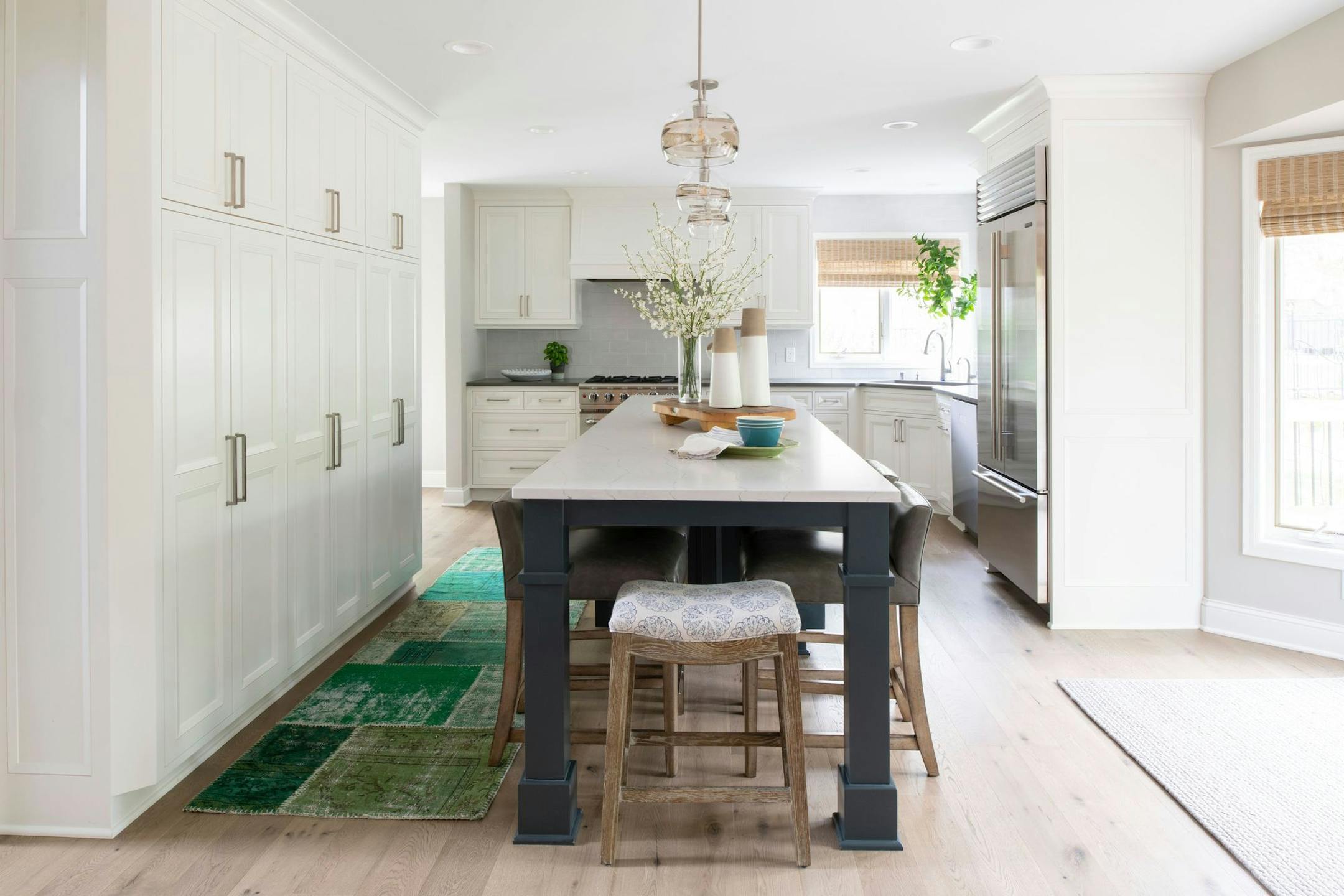 Scott and Diane Hatfield worked with Studio M designer Carly Loobeek on their remodel. The first step was to select the flooring, which set the tone for the rest of the project. Their goal was to add light, color and function to their home.
